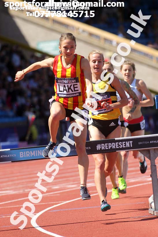 Womens 3000 metres steeplechase, World Championship Team Trials, Alexander Stadium, Birmingham